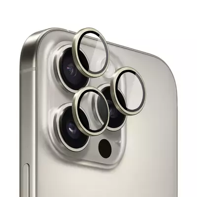 Microsonic Apple iPhone 16 Pro Tekli Kamera Lens Koruma Camı Gold