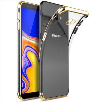 Microsonic Samsung Galaxy J4 Plus Kılıf Skyfall Transparent Clear Gold