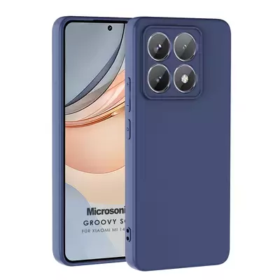 Microsonic Xiaomi 14T Pro Kılıf Groovy Soft Lacivert