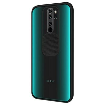 Microsonic Xiaomi Redmi 9 Kılıf Slide Camera Lens Protection Siyah