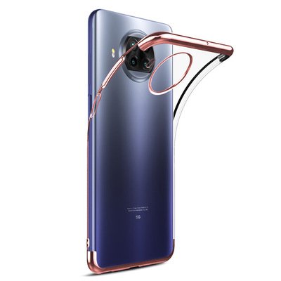 Microsonic Xiaomi Redmi Note 9 Pro 5G Kılıf Skyfall Transparent Clear Rose Gold