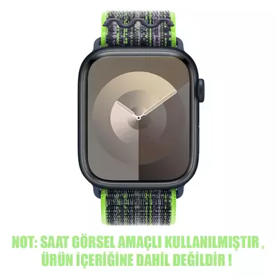 Microsonic Apple Watch SE 2022 40mm Kordon Terra Sport Loop Yeşil