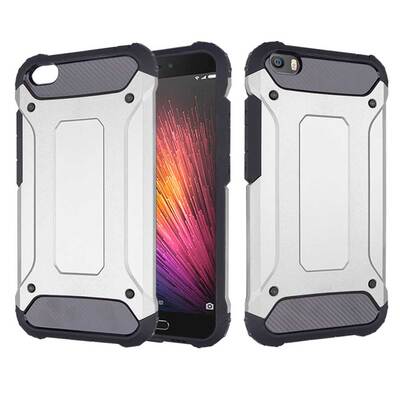 Caseup Xiaomi Mi 5 Prime Kılıf Tank Gümüş