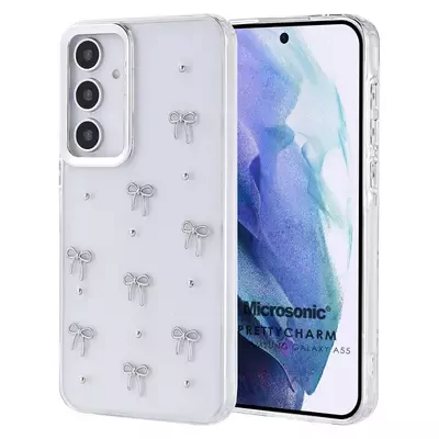Microsonic Samsung Galaxy A55 Kılıf PrettyCharm Bow