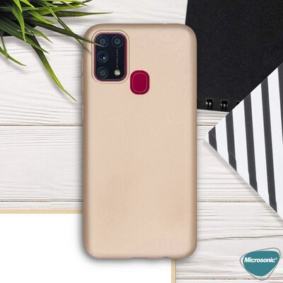 Microsonic Samsung Galaxy M31 Kılıf Matte Silicone Kırmızı