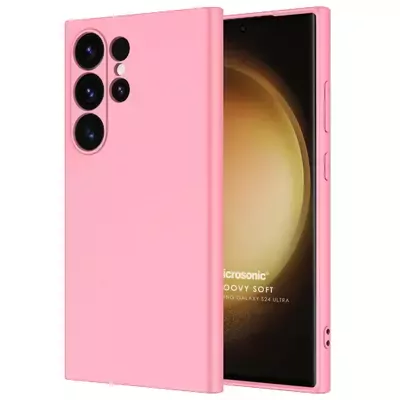 Microsonic Samsung Galaxy S25 Ultra Kılıf Groovy Soft Pembe
