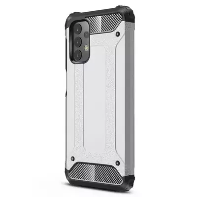 Microsonic Samsung Galaxy A33 5G Kılıf Rugged Armor Gümüş