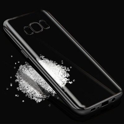 Microsonic Samsung Galaxy S8 Plus Kılıf Skyfall Transparent Clear Siyah