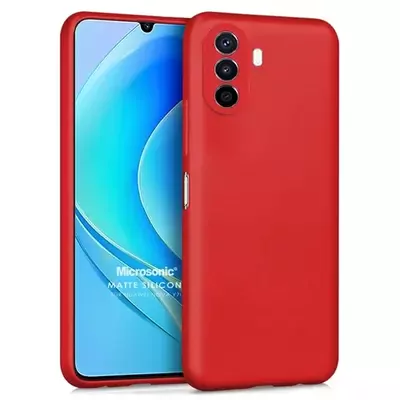 Microsonic Huawei Nova Y70 Kılıf Matte Silicone Kırmızı