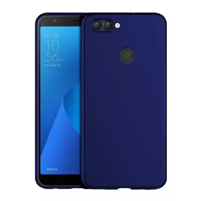 Microsonic Matte Silicone Asus Zenfone Max Plus M1 (5.7'') ZB570TL Kılıf Lacivert