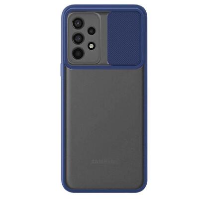 Microsonic Samsung Galaxy A73 5G Kılıf Slide Camera Lens Protection Lacivert