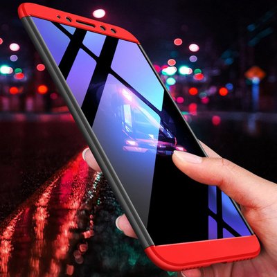 Microsonic Xiaomi Redmi S2 Kılıf Double Dip 360 Protective AYS Siyah - Kırmızı