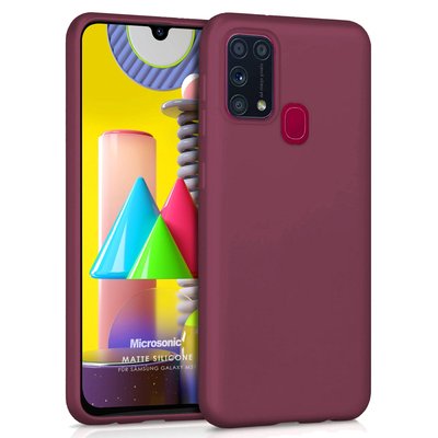 Microsonic Samsung Galaxy M31 Kılıf Matte Silicone Mor