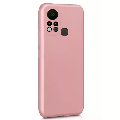 Microsonic Matte Silicone Infinix Hot 11S Kılıf Rose Gold