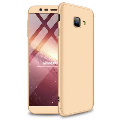 Microsonic Samsung Galaxy J4 Plus Kılıf Double Dip 360 Protective AYS Gold