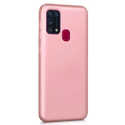 Microsonic Samsung Galaxy M31 Kılıf Matte Silicone Rose Gold