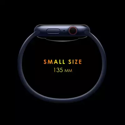 Microsonic Apple Watch Ultra 2 Kordon, (Small Size, 135mm) New Solo Loop Kırmızı