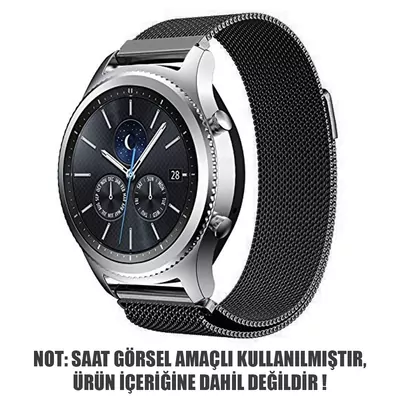 Microsonic Huawei Watch 5 46mm Milanese Loop Kordon Siyah
