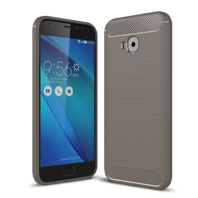 Microsonic Asus Zenfone 4 Selfie (5.5'') ZD553KL Kılıf Room Silikon Gri