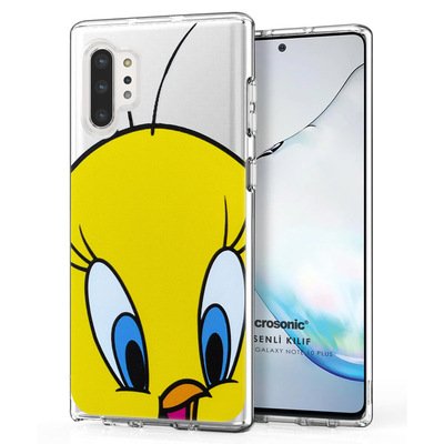 Microsonic Samsung Galaxy Note 10 Plus Desenli Kılıf Sevimli Civciv