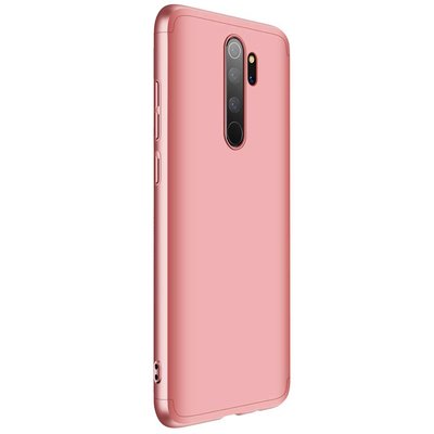 Microsonic Xiaomi Redmi Note 8 Pro Kılıf Double Dip 360 Protective AYS Rose Gold