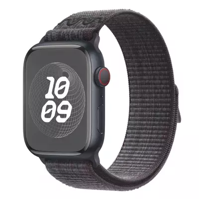 Microsonic Apple Watch Series 7 41mm Kordon Terra Sport Loop Siyah