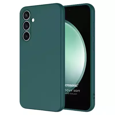 Microsonic Samsung Galaxy S25 Kılıf Groovy Soft Koyu Yeşil