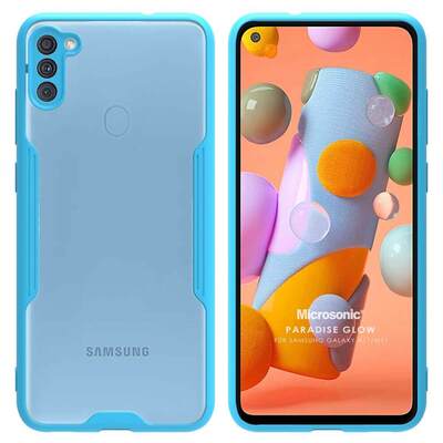 Microsonic Samsung Galaxy A11 Kılıf Paradise Glow Turkuaz