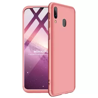 Microsonic Samsung Galaxy A30 Kılıf Double Dip 360 Protective Rose Gold