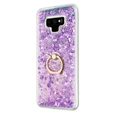 Microsonic Samsung Galaxy Note 9 Kılıf Glitter Liquid Holder Mor