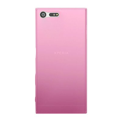 Caseup Sony Xperia XZ Premium Kılıf Transparent Soft Pembe