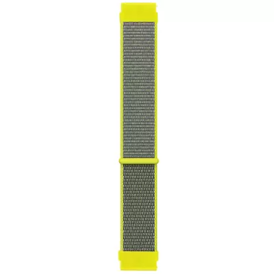Microsonic Huawei Watch 5 46mm Hasırlı Kordon Woven Sport Loop Sarı