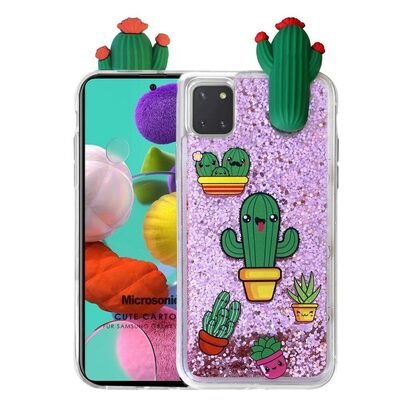 Microsonic Samsung Galaxy A81 Kılıf Cute Cartoon Kaktüs