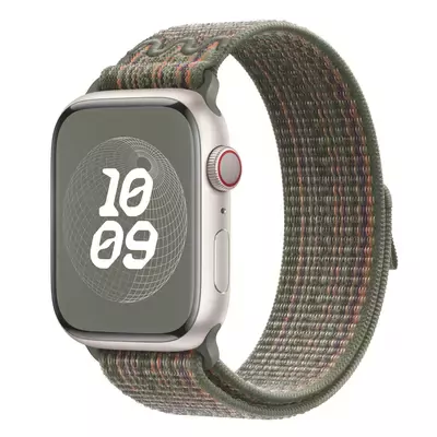 Microsonic Apple Watch Series 7 41mm Kordon Terra Sport Loop Koyu Yeşil