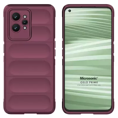 Microsonic Realme GT 2 Pro 5G Kılıf Oslo Prime Bordo