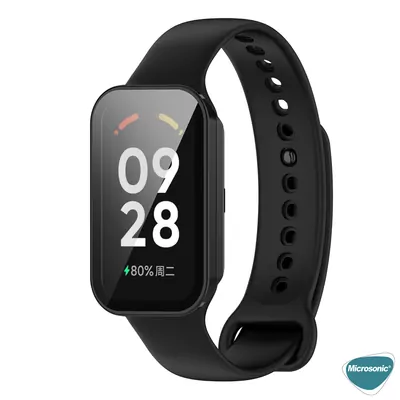 Microsonic Xiaomi Redmi Smart Band 2 Kılıf Matte Premium Slim WatchBand Siyah