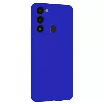 Microsonic Matte Silicone TECNO Spark 8C Kılıf Mavi