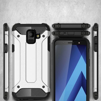 Microsonic Samsung Galaxy A6 2018 Kılıf Rugged Armor Siyah