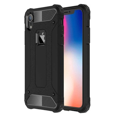 Microsonic Apple iPhone XR Kılıf Rugged Armor Siyah