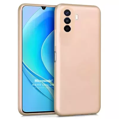 Microsonic Huawei Nova Y70 Kılıf Matte Silicone Gold