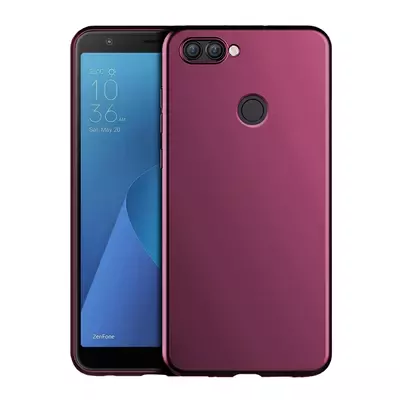 Microsonic Matte Silicone Asus Zenfone Max Plus M1 (5.7'') ZB570TL Kılıf Mor