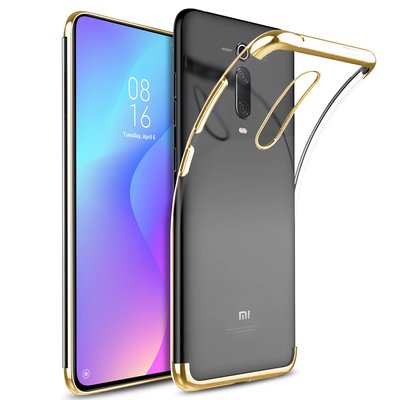 Microsonic Xiaomi Redmi K20 Kılıf Skyfall Transparent Clear Gold