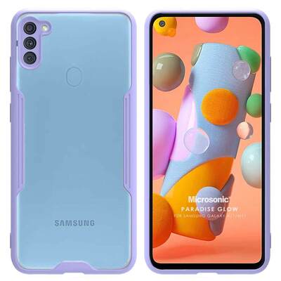 Microsonic Samsung Galaxy A11 Kılıf Paradise Glow Lila