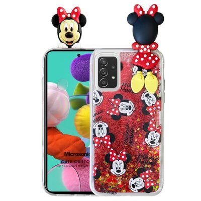 Microsonic Samsung Galaxy A72 Kılıf Cute Cartoon Minnie Mouse