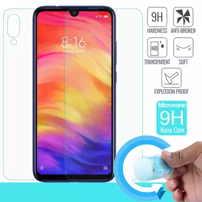 Microsonic Xiaomi Redmi Note 7 Ön + Arka Nano Cam Ekran koruyucu