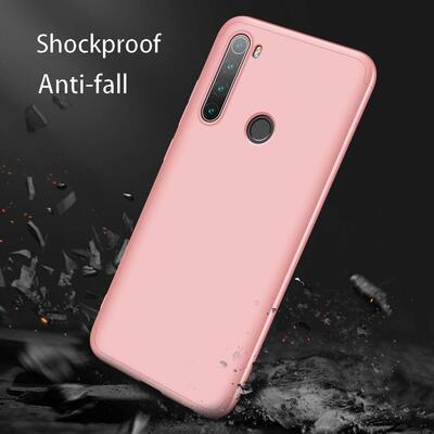 Microsonic Xiaomi Redmi Note 8 Kılıf Double Dip 360 Protective AYS Rose Gold