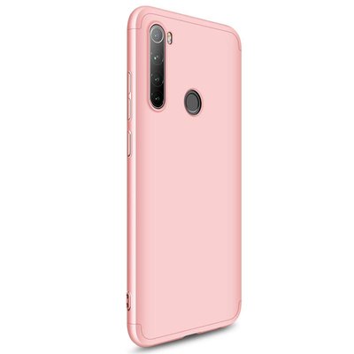 Microsonic Xiaomi Redmi Note 8 Kılıf Double Dip 360 Protective AYS Rose Gold