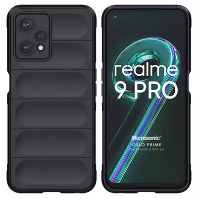 Microsonic Realme 9 Pro 5G Kılıf Oslo Prime Siyah