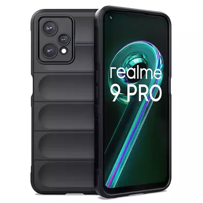 Microsonic Realme 9 Pro 5G Kılıf Oslo Prime Siyah