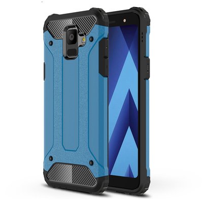 Microsonic Samsung Galaxy A6 2018 Kılıf Rugged Armor Mavi